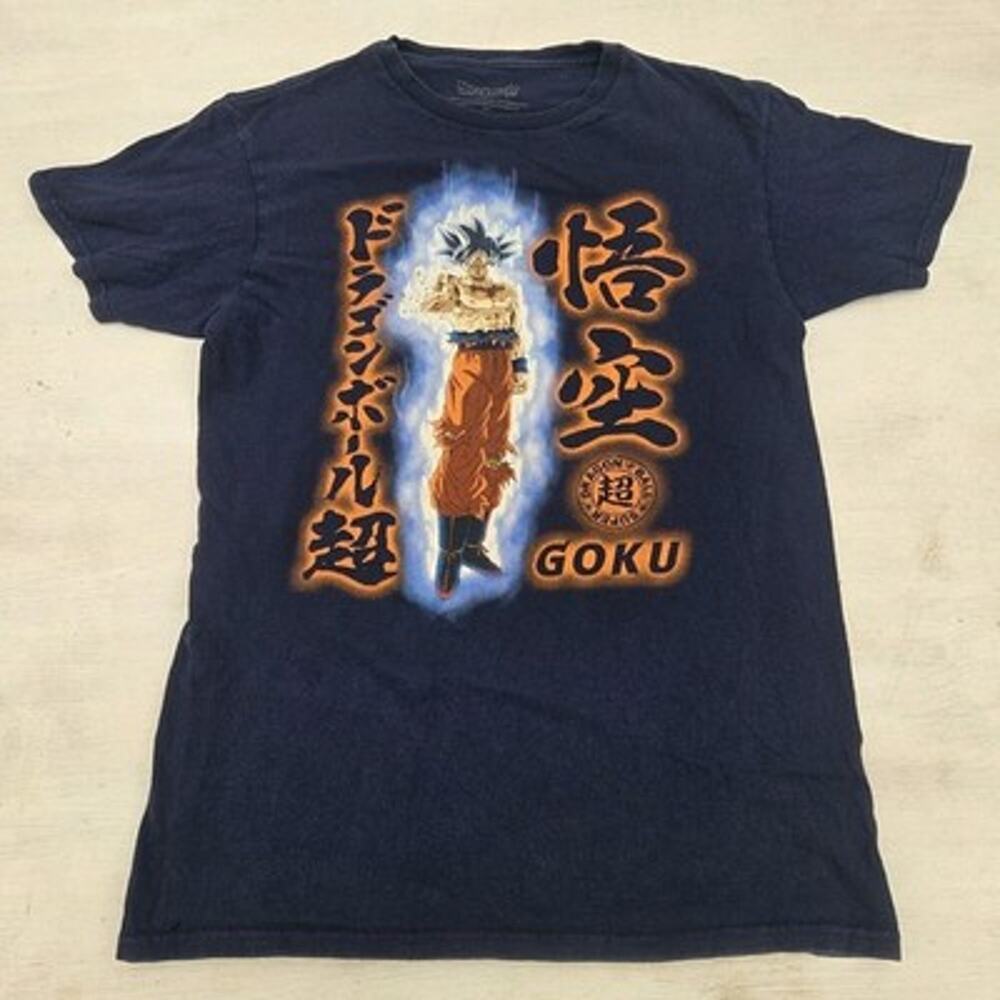 Dragon Ball Z Super Goku Ultra Instinct T Shirt Mens Small Blue Short Sleeve